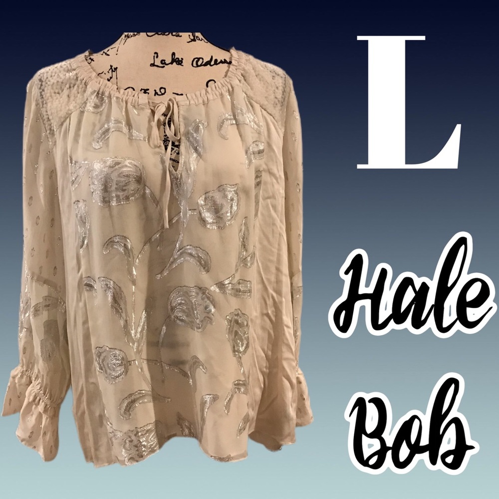 NWT Hale Bob Cream Blouse